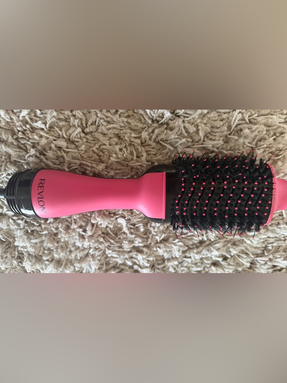 Revlon Hot Pink Round Paddle Brush with Venting